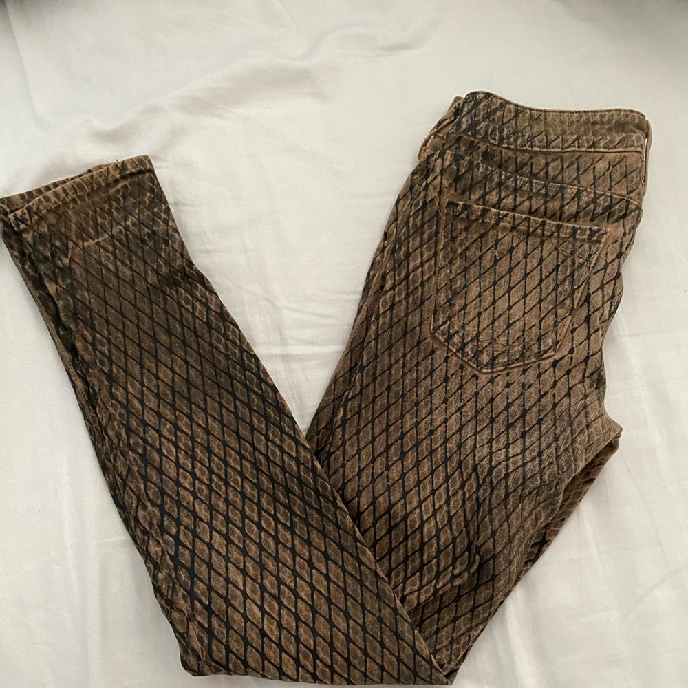 True religion gorgeous snake print wax denim